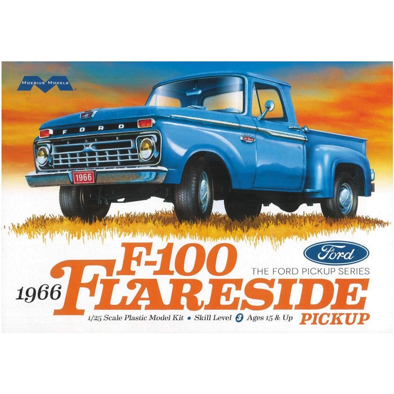 Moebius Model 1/25 1966 Ford F - 100 Flareside Pick - Moebius - ModelCars.com
