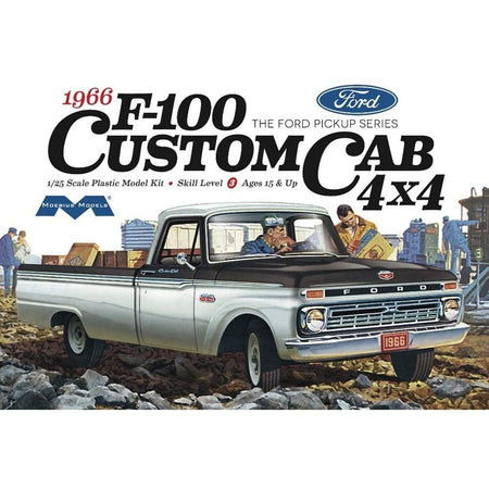 Moebius Model 1/25 Scale 1966 Ford F100 Custom Cab 4x4-Moebius-ModelCars.com