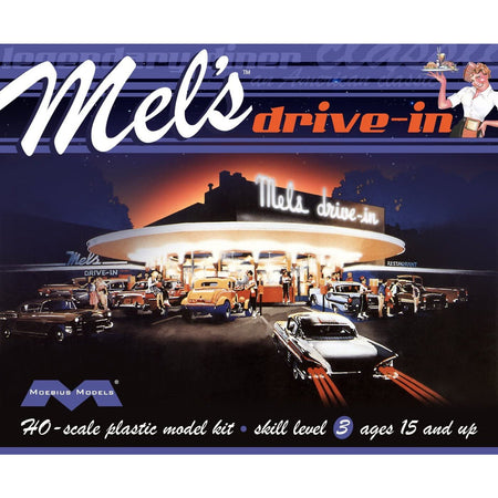 Moebius Model 1/87 Mel's Drive-In HO Scale-Moebius-ModelCars.com