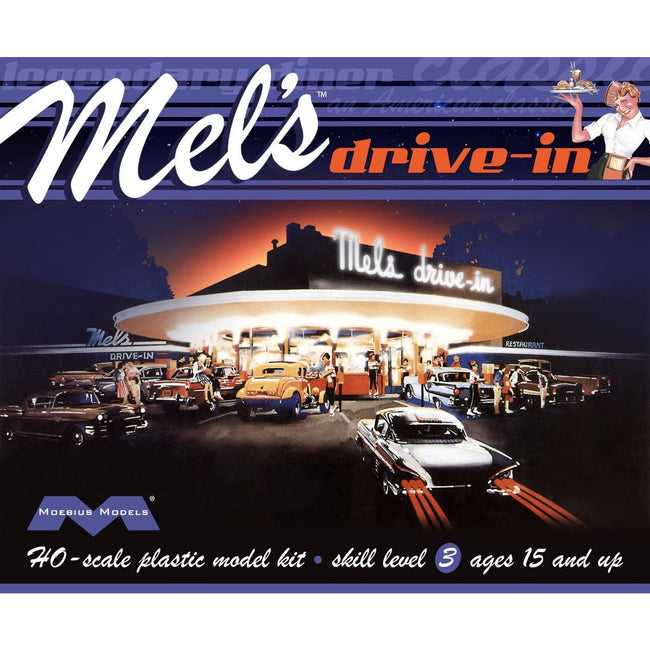 Moebius Model 1/87 Mel's Drive-In HO Scale-Moebius-ModelCars.com