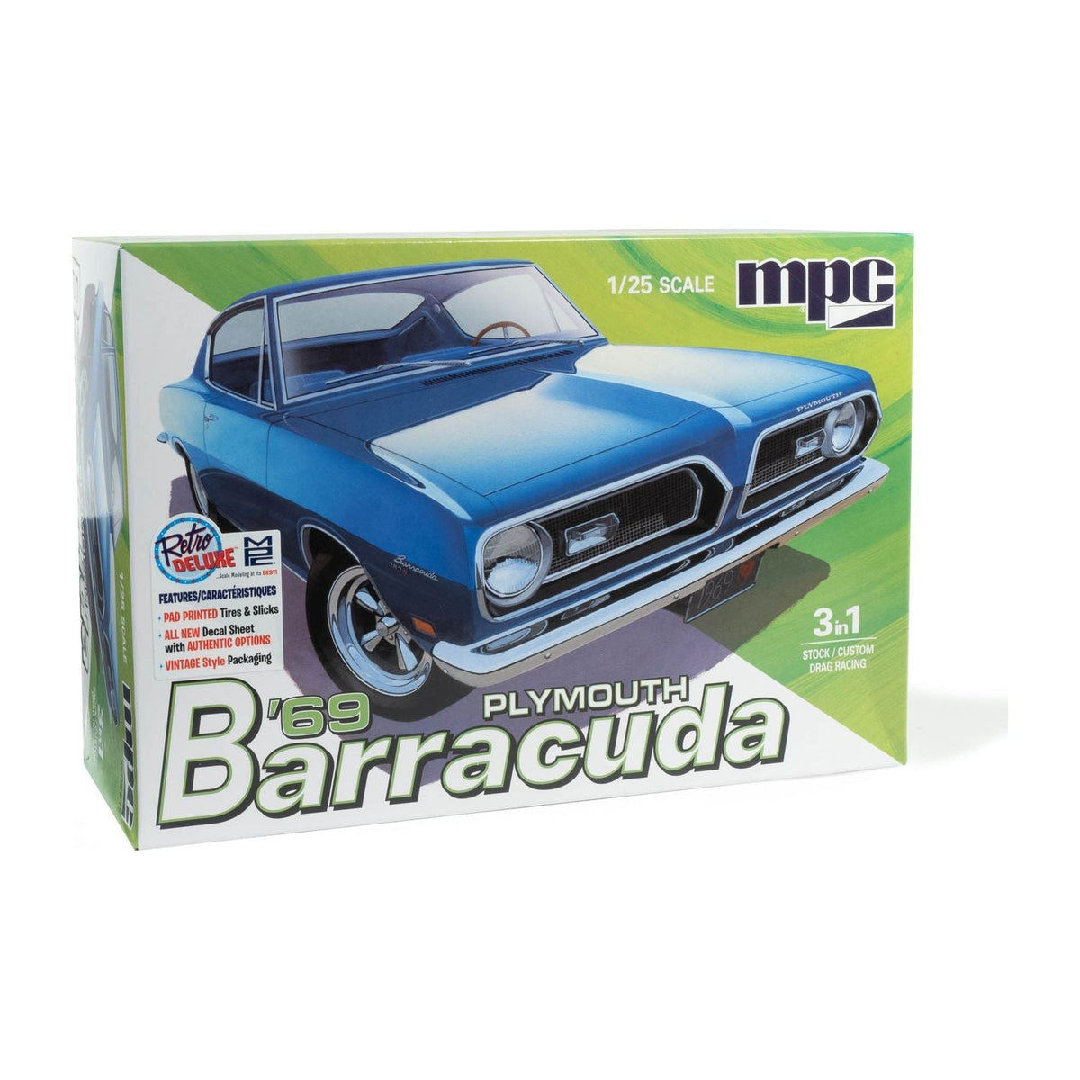 MPC 1969 Plymouth Barracuda 1:25 Scale Model Kit - MPC - ModelCars.com