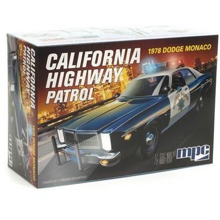 MPC 1978 Dodge Monaco CHP Police Car 1/25 Scale Model Kit-MPC-ModelCars.com