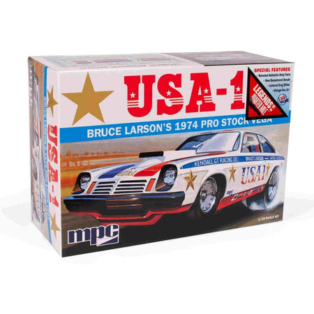 MPC Bruce Larson USA - 1 Pro Stock Vega 1:25 Scale Model Kit - MPC - ModelCars.com