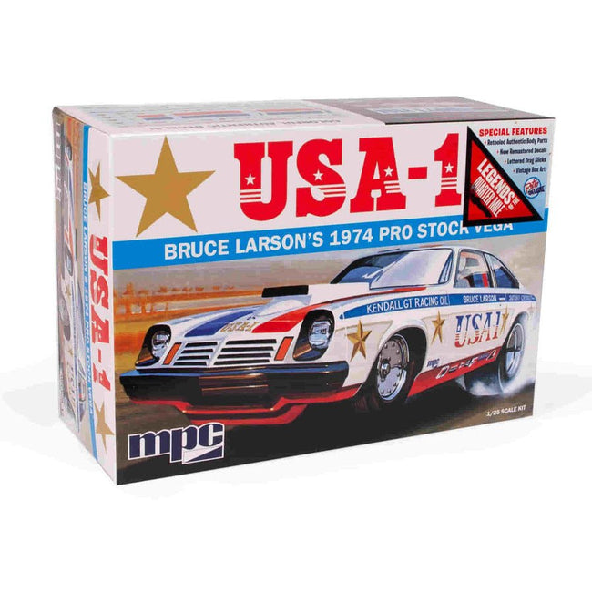 MPC Bruce Larson USA - 1 Pro Stock Vega 1:25 Scale Model Kit - MPC - ModelCars.com