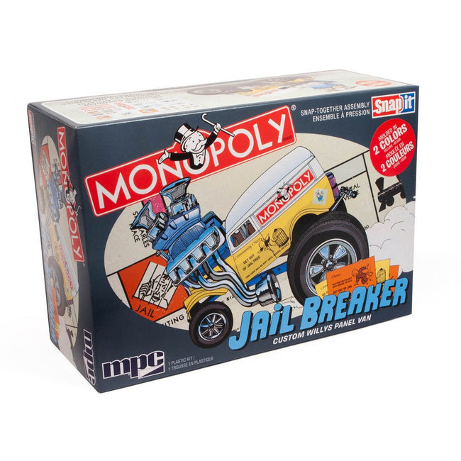 MPC Monopoly Jail Breaker Custom Willys Panel (SNAP) 1:25 Scale Model Kit - MPC - ModelCars.com