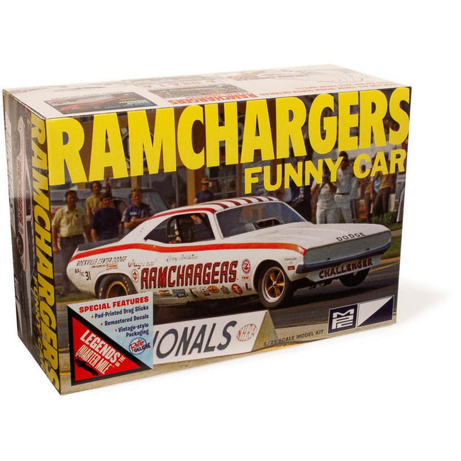 MPC Ramchargers Dodge Challenger Funny Car 1:25 Scale Model Kit - MPC - ModelCars.com