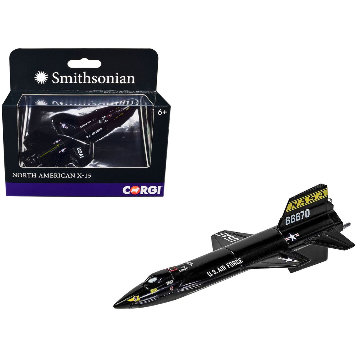 North American X-15 Rocket-Powered Aircraft "NASA - US Air Force" "Smithsonian" Series Diecast Model by Corgi-Corgi-ModelCars.com