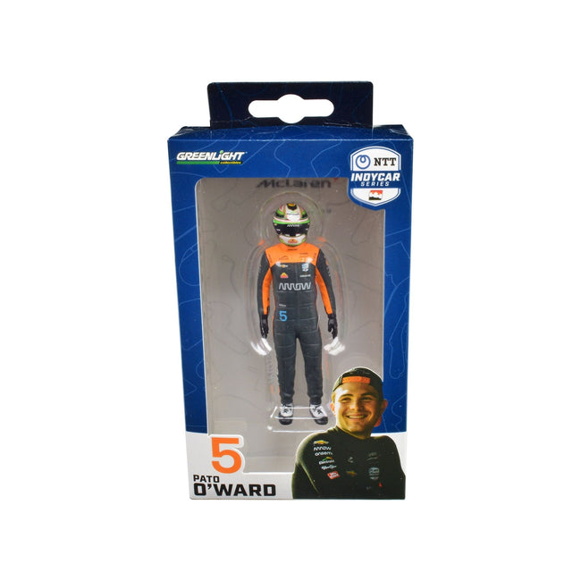 "NTT IndyCar Series" 5 Pato Oâ€™Ward Driver Figure "Arrow - Arrow McLaren" for 1/18 Scale Models by Greenlight-Greenlight-ModelCars.com