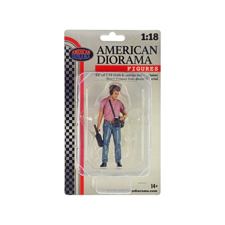 "On - Air" Figure 4 for 1/18 Scale Models by American Diorama - American Diorama - ModelCars.com