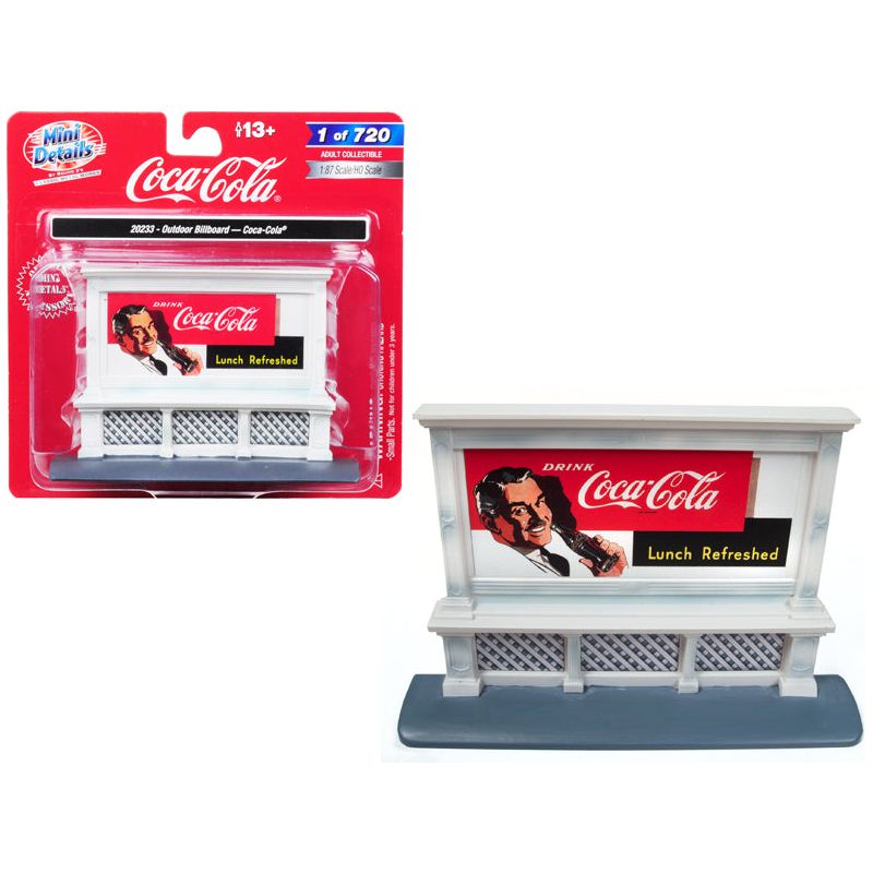 Outdoor Billboard "Coca Cola" for 1/87 (HO) Scale Models by Classic Metal Works - Classic Metal Works - ModelCars.com