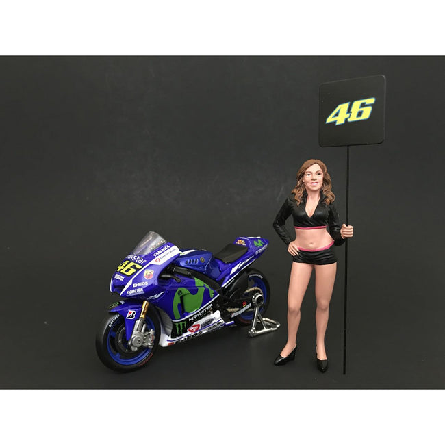 Paddock Girl Figure For 1:24 Scale Models by American Diorama - American Diorama - ModelCars.com