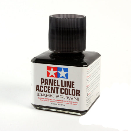 Panel Line Accent Color Dark Brown / Tamiya USA - Tamiya - ModelCars.com
