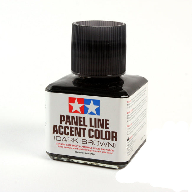 Panel Line Accent Color Dark Brown / Tamiya USA - Tamiya - ModelCars.com