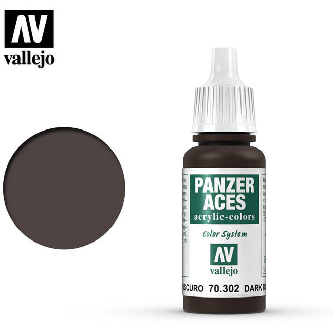 Panzer Aces Vallejo Dark Rust 70302 for painting miniatures - Vallejo - ModelCars.com