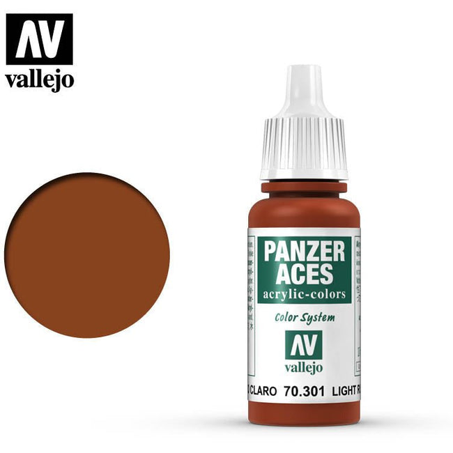 Panzer Aces Vallejo Light Rust 70301 for painting miniatures - Vallejo - ModelCars.com