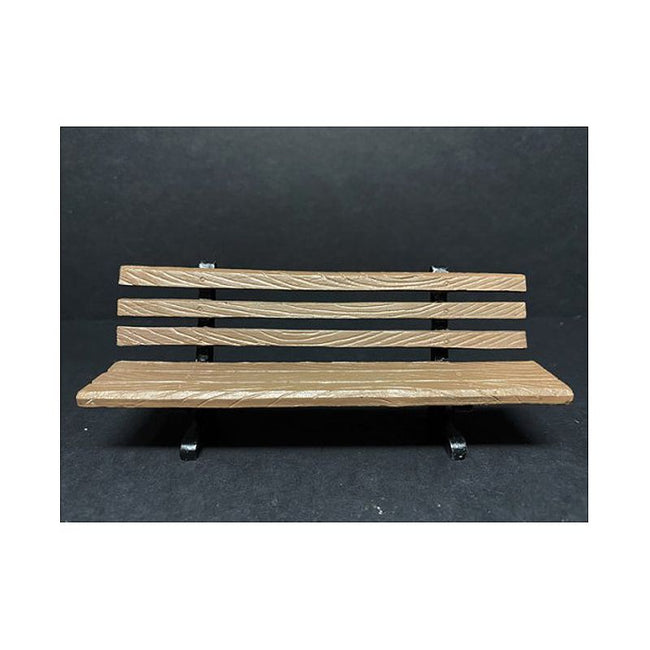 Park Bench 2 piece Accessory Set for 1/24 Scale Models by American Diorama-American Diorama-ModelCars.com