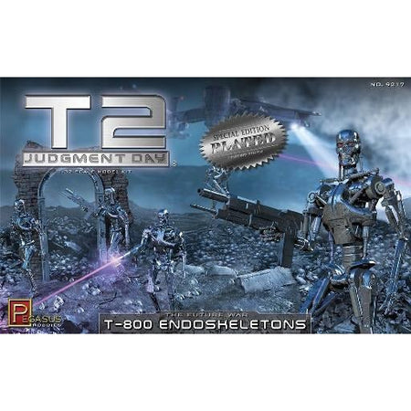 Pegasus 1/32 Chrome Plated T2 T - 800 Endoskeletons - Pegasus - ModelCars.com