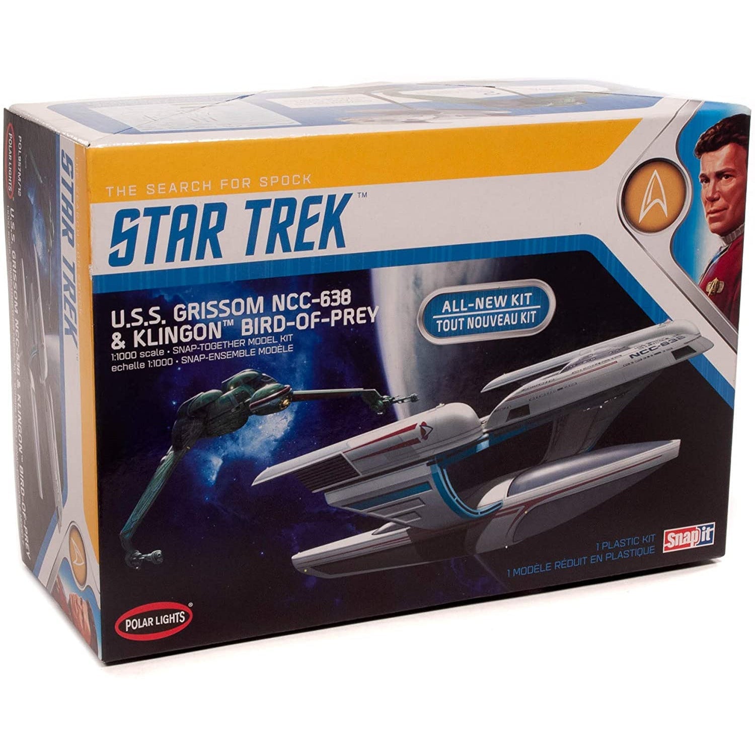 Polar Lights 1/1000 Star Trek USS Grissom NCC - 638 Twin Pack - Polar Lights - ModelCars.com