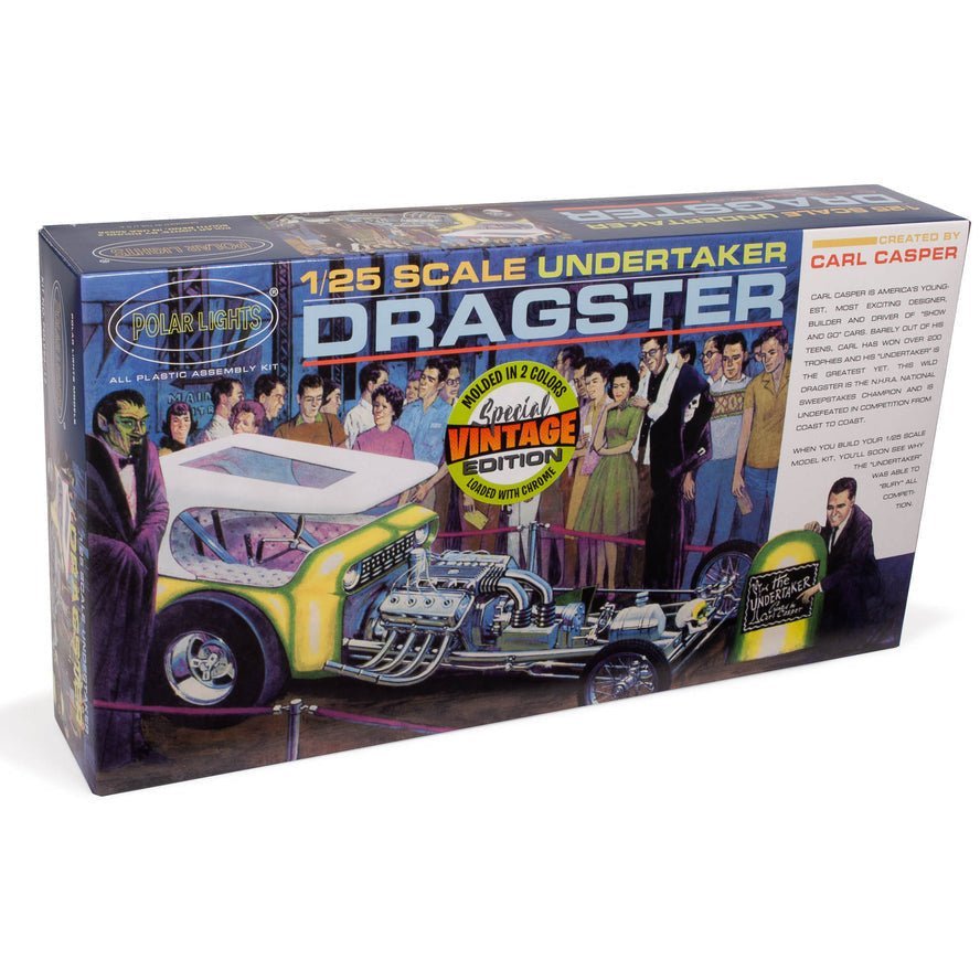 Polar Lights Carl Casper Undertaker Dragster 1/25 Scale Model Kit-Polar Lights-ModelCars.com