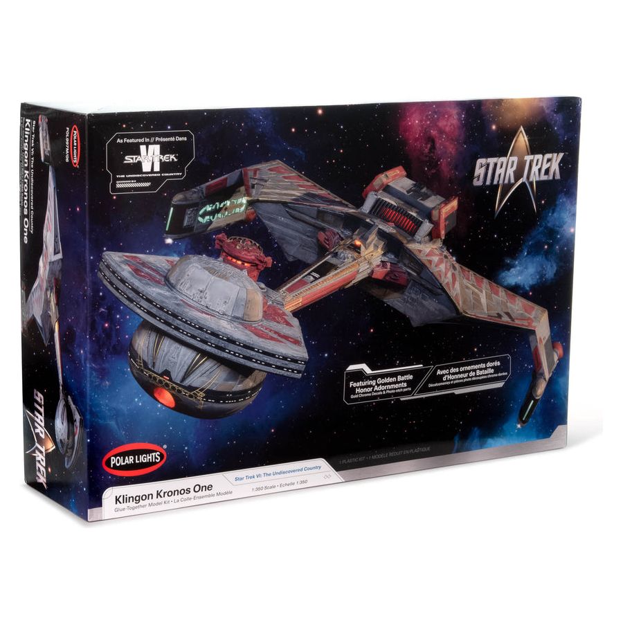 Polar Lights Star Trek 6: The Undiscovered Country Klingon Kronos 1 1:350 Scale Model Kit - Polar Lights - ModelCars.com