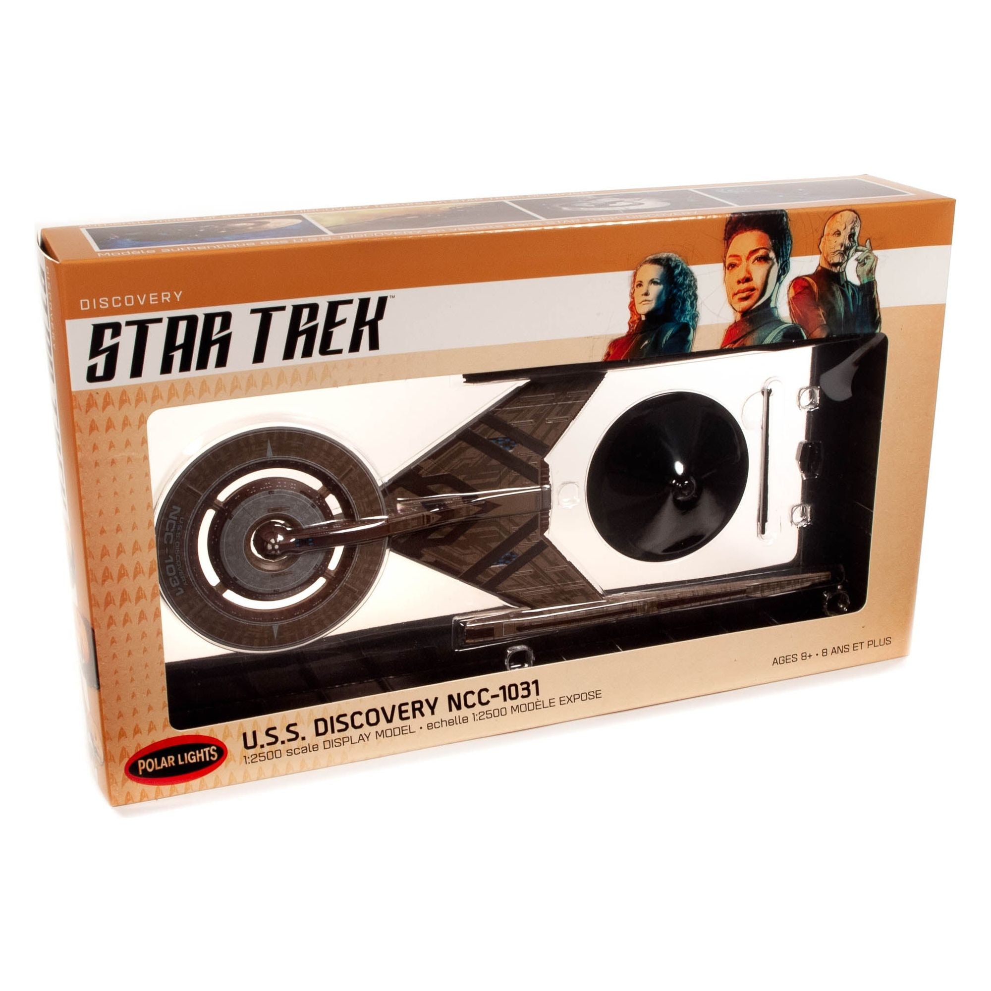Polar Lights Star Trek Discovery U.S.S. Discovery Prebuilt Display Model 1:2500 Scale - Polar Lights - ModelCars.com