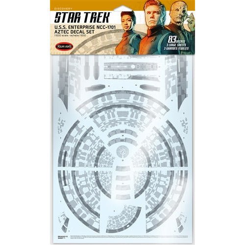 Polar Lights Star Trek Discovery U.S.S. Enterprise Aztec Decal Set 1:1000 Scale - Polar Lights - ModelCars.com