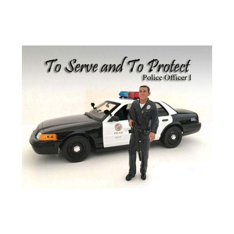 Police Officer I Figure For 1:18 Scale Models by American Diorama-American Diorama-ModelCars.com