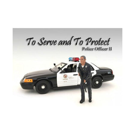 Police Officer II Figure For 1:18 Scale Models by American Diorama-American Diorama-ModelCars.com