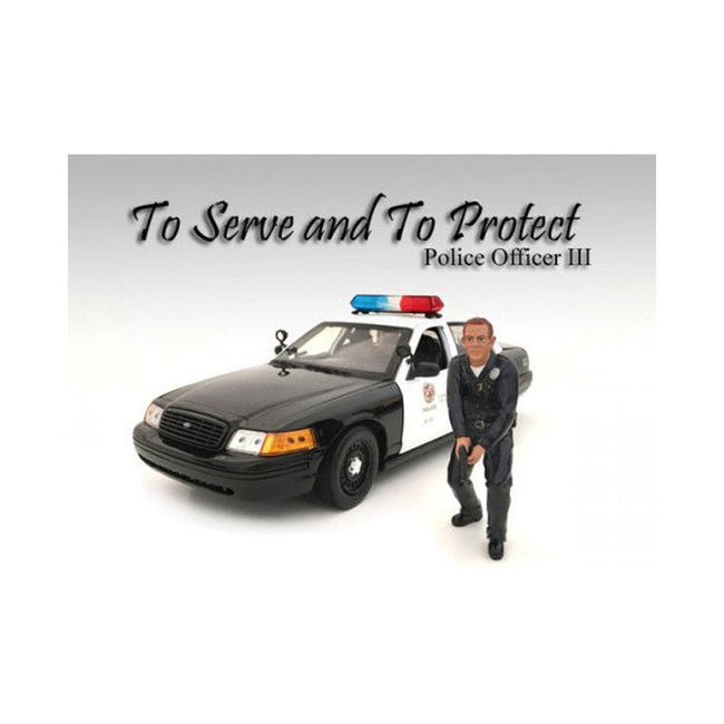 Police Officer III Figure For 1:18 Scale Models by American Diorama - American Diorama - ModelCars.com