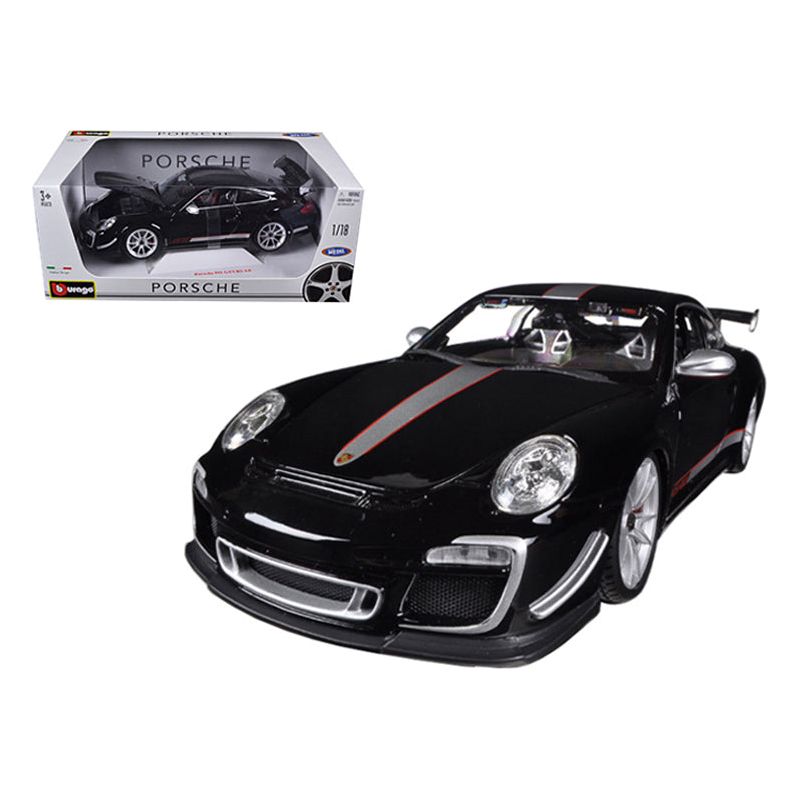 Porsche 911 GT3 RS 4.0 Black 1/18 Diecast Model Car by Bburago-Bburago-ModelCars.com