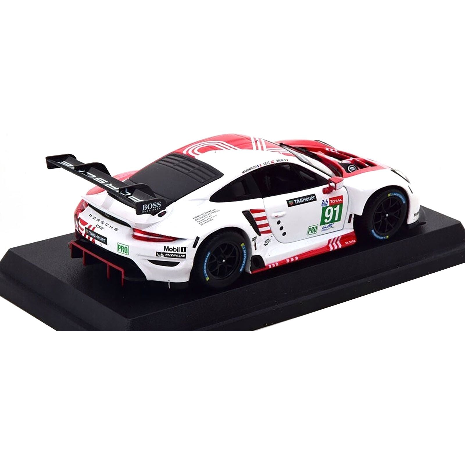 Porsche 911 RSR 91 Gianmaria Bruni - Richard Lietz - Frederic Makowiecki "Porsche GT Team" 24 Hours of Le Mans (2020) 1/24 Diecast Model Car by Bburago - Bburago - ModelCars.com