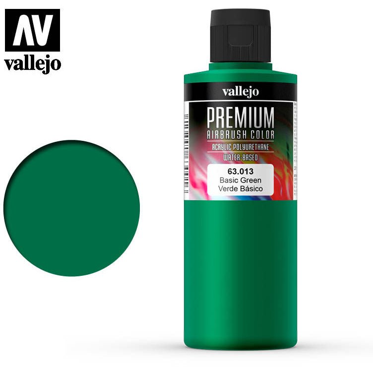 Premium Airbrush Color Vallejo Basic Green 62013 - Vallejo - ModelCars.com
