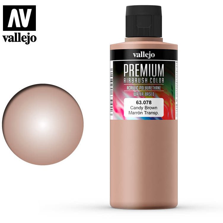 Premium Airbrush Color Vallejo Candy Brown 63078 - Vallejo - ModelCars.com