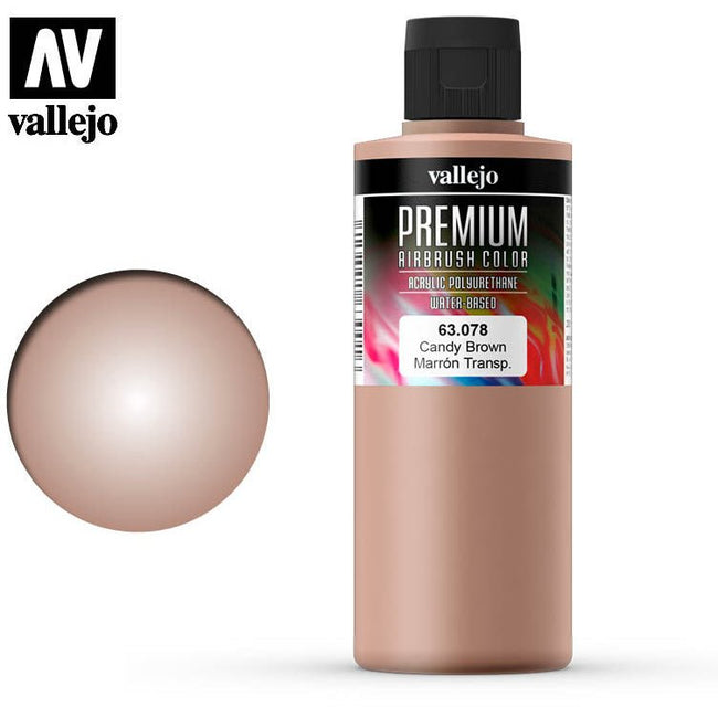 Premium Airbrush Color Vallejo Candy Brown 63078 - Vallejo - ModelCars.com