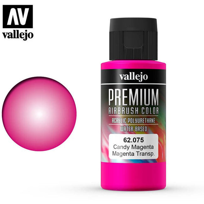 Premium Airbrush Color Vallejo Candy Magenta 62075 - Vallejo - ModelCars.com