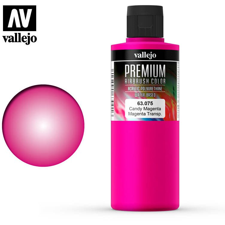 Premium Airbrush Color Vallejo Candy Magenta 63075 - Vallejo - ModelCars.com