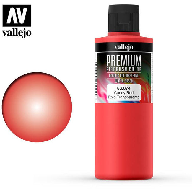 Premium Airbrush Color Vallejo Candy Red 63074 - Vallejo - ModelCars.com