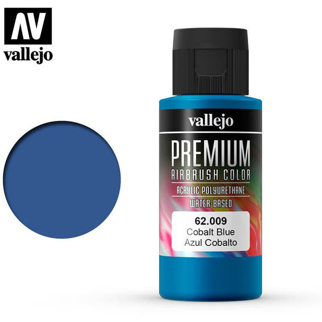 Premium Airbrush Color Vallejo Cobalt Blue 62009 - Vallejo - ModelCars.com
