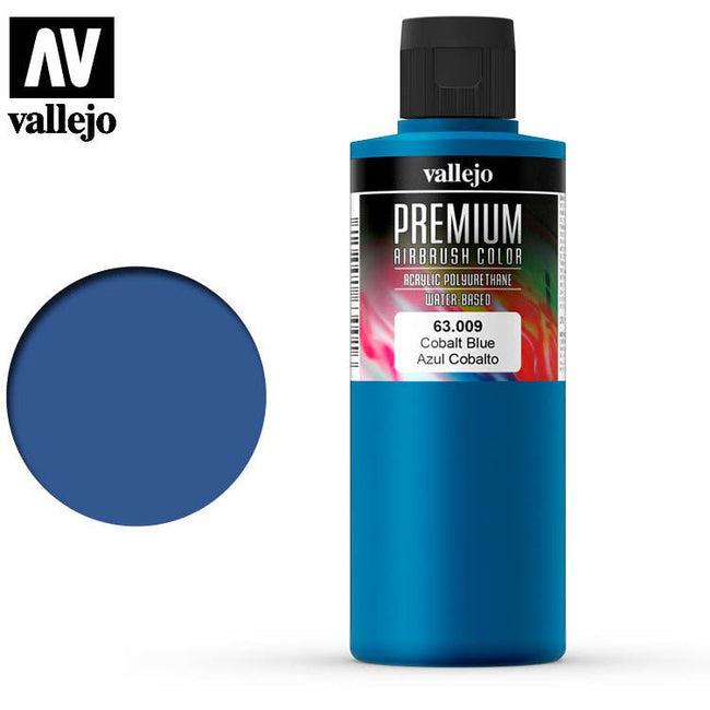 Premium Airbrush Color Vallejo Cobalt Blue 63009 - Vallejo - ModelCars.com