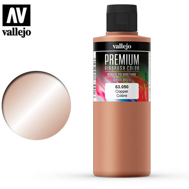 Premium Airbrush Color Vallejo Copper 63050 - Vallejo - ModelCars.com