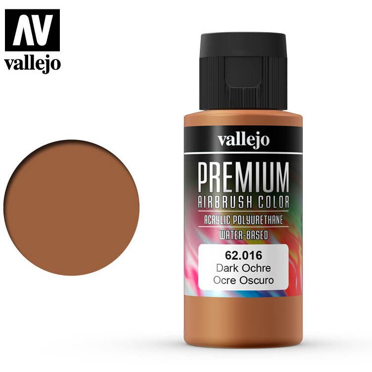 Premium Airbrush Color Vallejo Dark Ochre 62016 - Vallejo - ModelCars.com