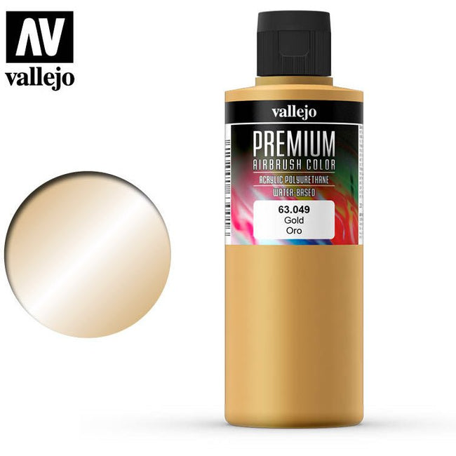 Premium Airbrush Color Vallejo Gold 63049 - Vallejo - ModelCars.com