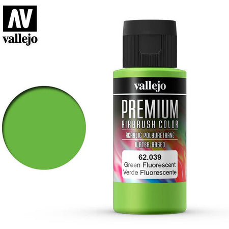 Premium Airbrush Color Vallejo Green Fluorescent 62039 - Vallejo - ModelCars.com