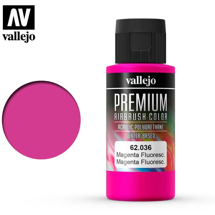 Premium Airbrush Color Vallejo Magenta Fluorescent 62036 - Vallejo - ModelCars.com