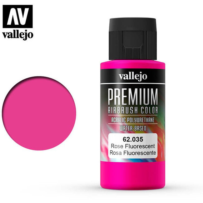 Premium Airbrush Color Vallejo Rose Fluorescent 62035 - Vallejo - ModelCars.com