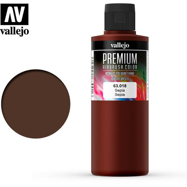 Premium Airbrush Color Vallejo Sepia 62018 - Vallejo - ModelCars.com