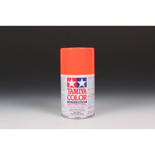 Ps-20 Fluorescent Red 100Ml Spray Can / Tamiya USA-Tamiya-ModelCars.com