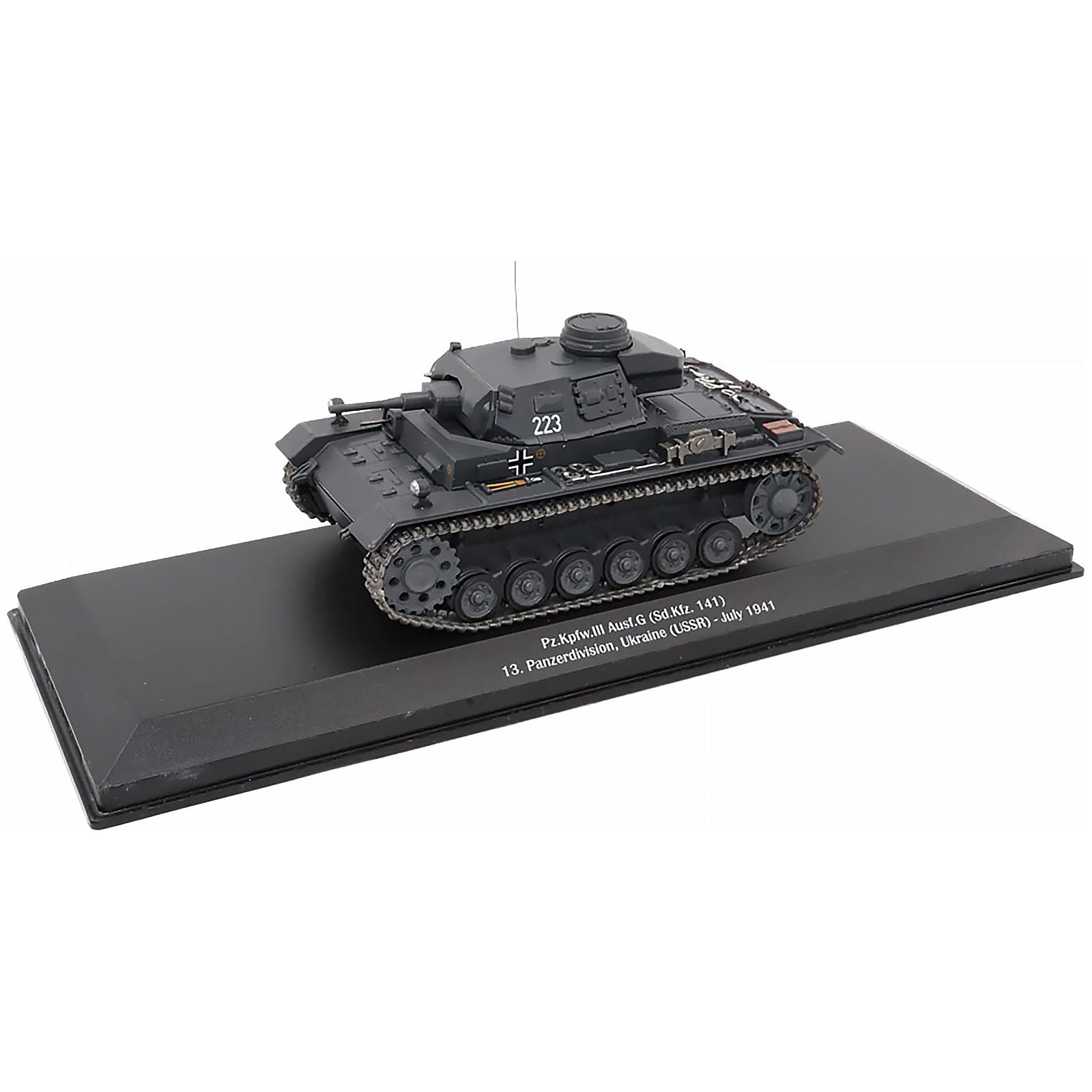Pz.Kpfw.III Ausf.G (Sd.Kfz. 141) Tank 223 "Germany 13. Panzerdivision Ukraine (USSR) July 1941" 1/43 Diecast Model by AFVs of WWII - AFV's of WWII - ModelCars.com