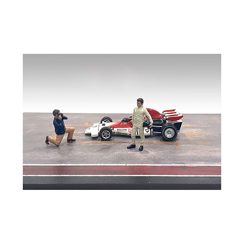 "Race Day" Two Diecast Figures Set 1 for 1/43 Scale Models by American Diorama - American Diorama - ModelCars.com