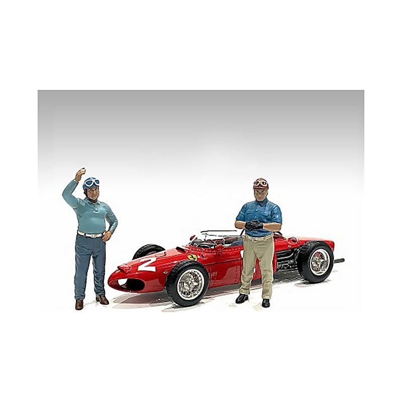 "Racing Legends" 50's Set of 2 Diecast Figures for 1/43 Scale Models by American Diorama - American Diorama - ModelCars.com